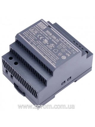 Блок живлення Mean Well HDR-100-24N (24 В; 100 Вт) на DIN-рейку